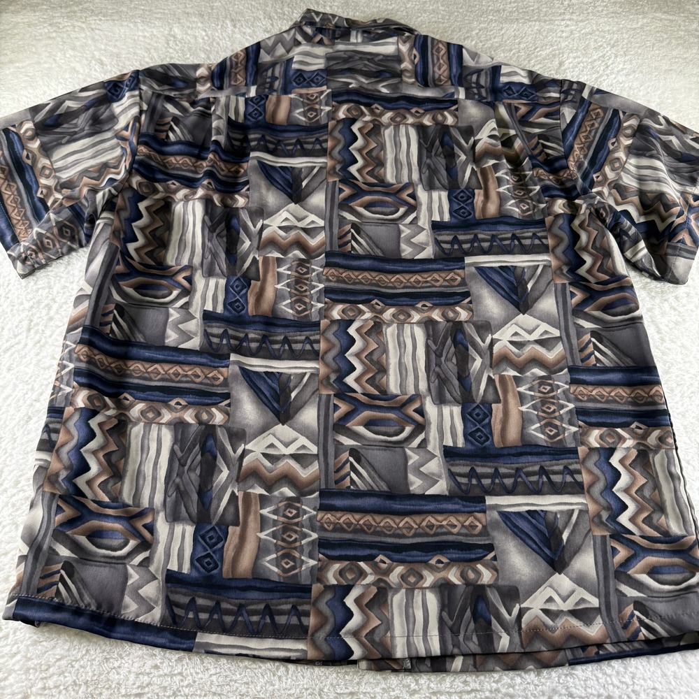 Vintage‎ Iolani Sportswear Shirt Mens XL Abstract Multicolor Hawaiian Button 60s - Picture 5 of 5